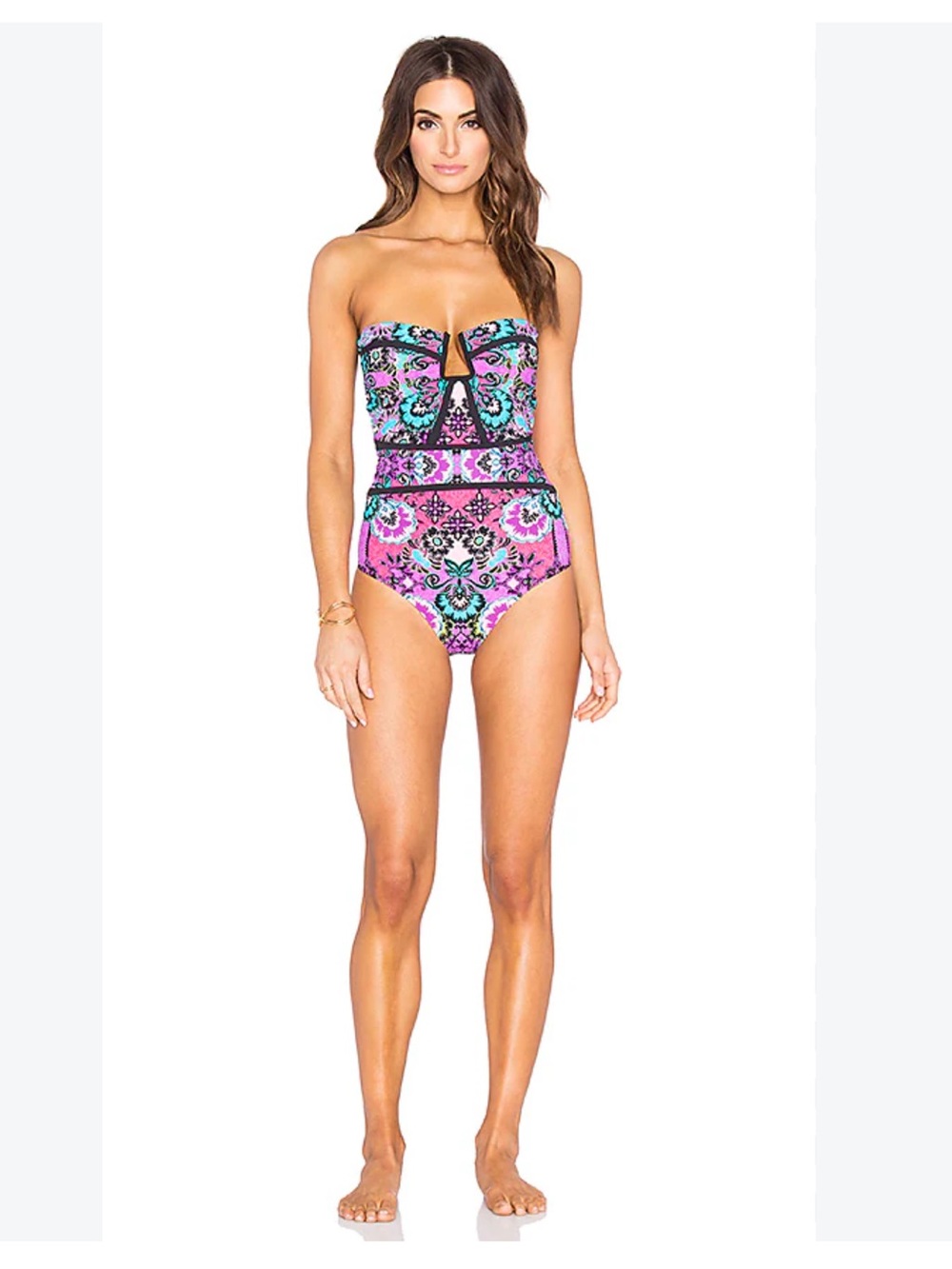 Nanette Lepore Bali Batik Seductress One Piece Swimsuit